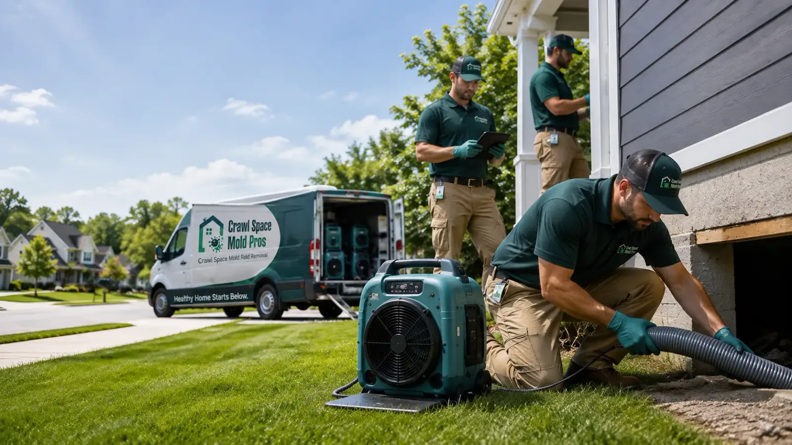 Crawl Space Mold Removal in Clare, IL